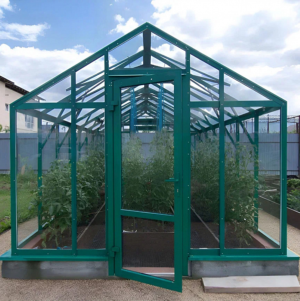 Теплица Гарденикс 3С под стекло | 3х4 м. Теплица Гарденикс 3С под стекло | 3х4 м.